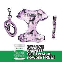 Adjustable Harness Bundle - Zee Zee Zebra - Lilac Edition