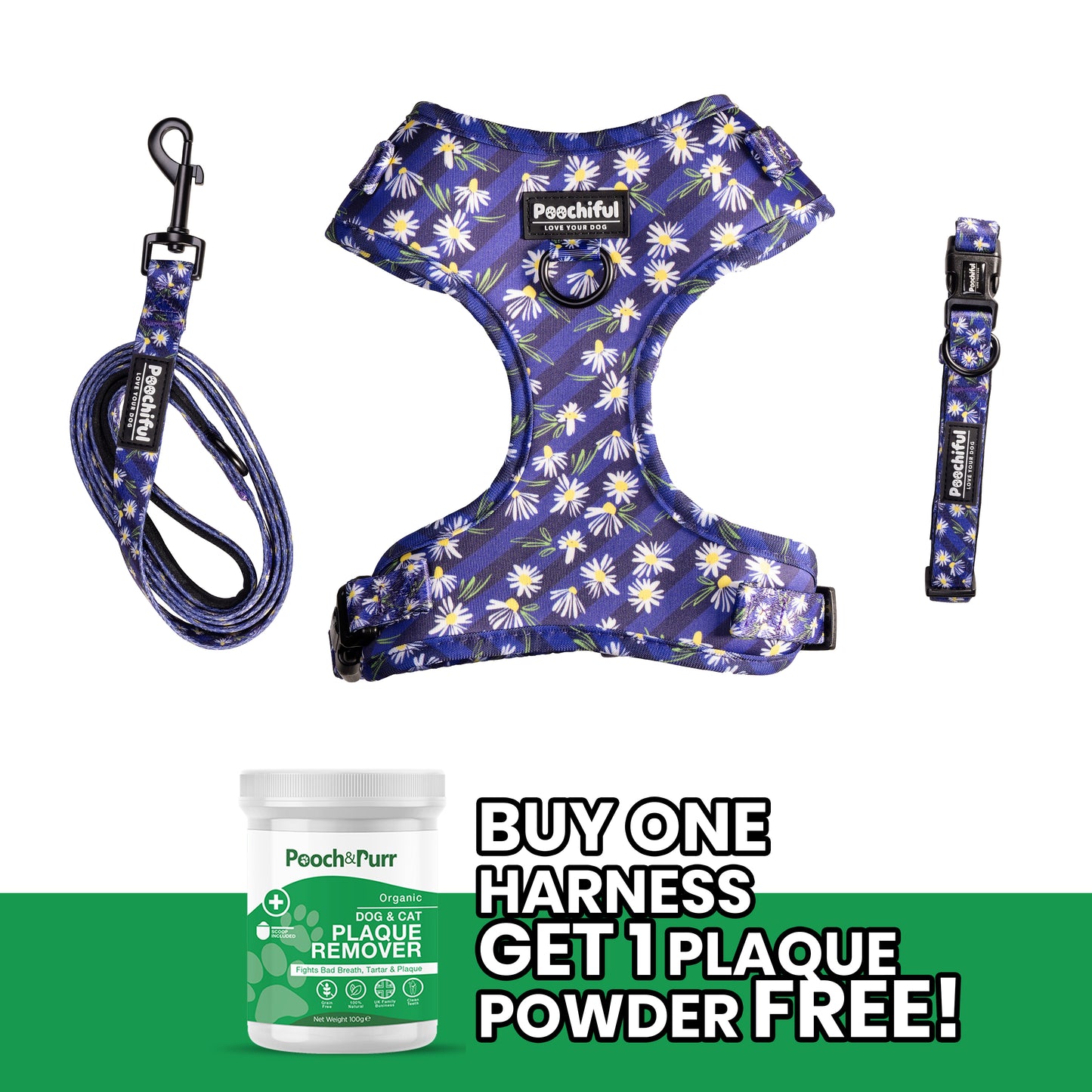 Adjustable Harness Bundle - Daisy Delight
