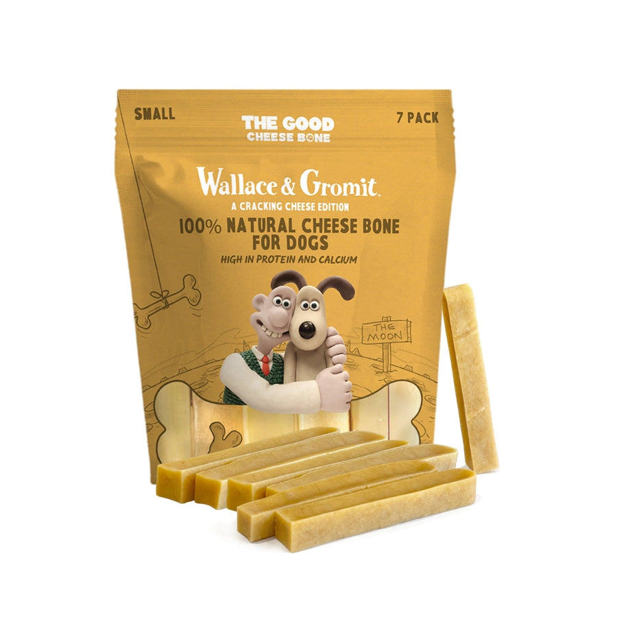 Wallace & Gromit - Small Long-Lasting Single Cheese Bones (35 - 45g) (e)