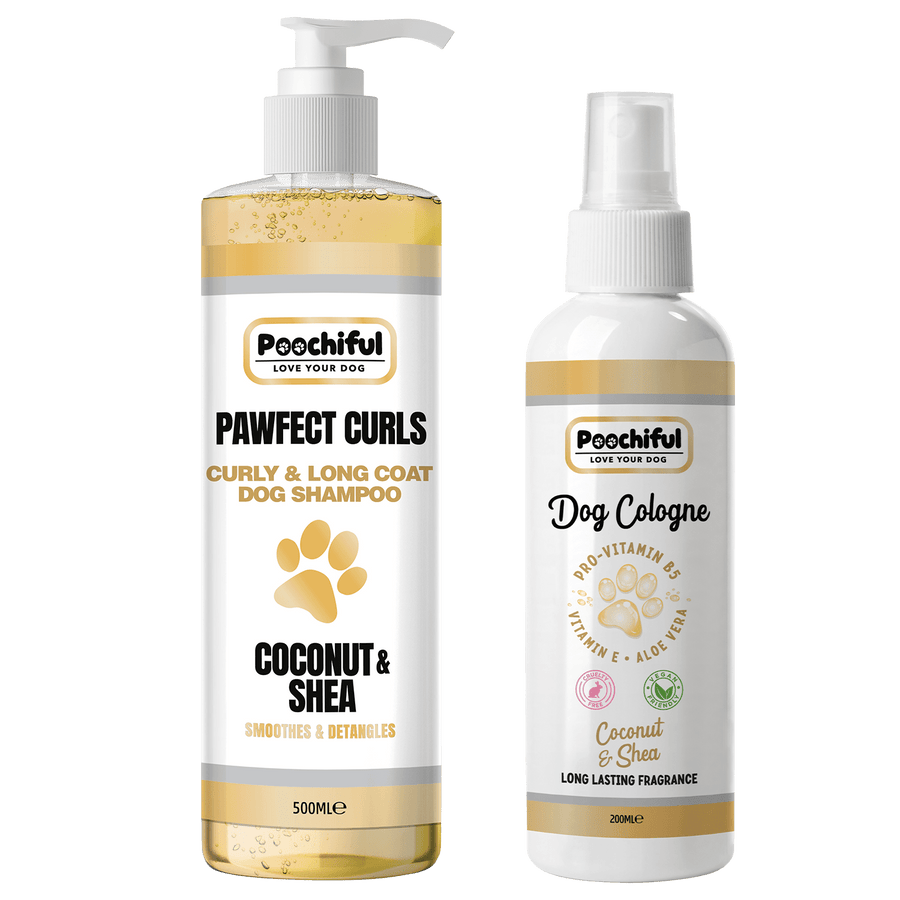 Pawfect Curls Dog Shampoo 500ml + Coconut and Shea 200ml Cologne Spray Bundle