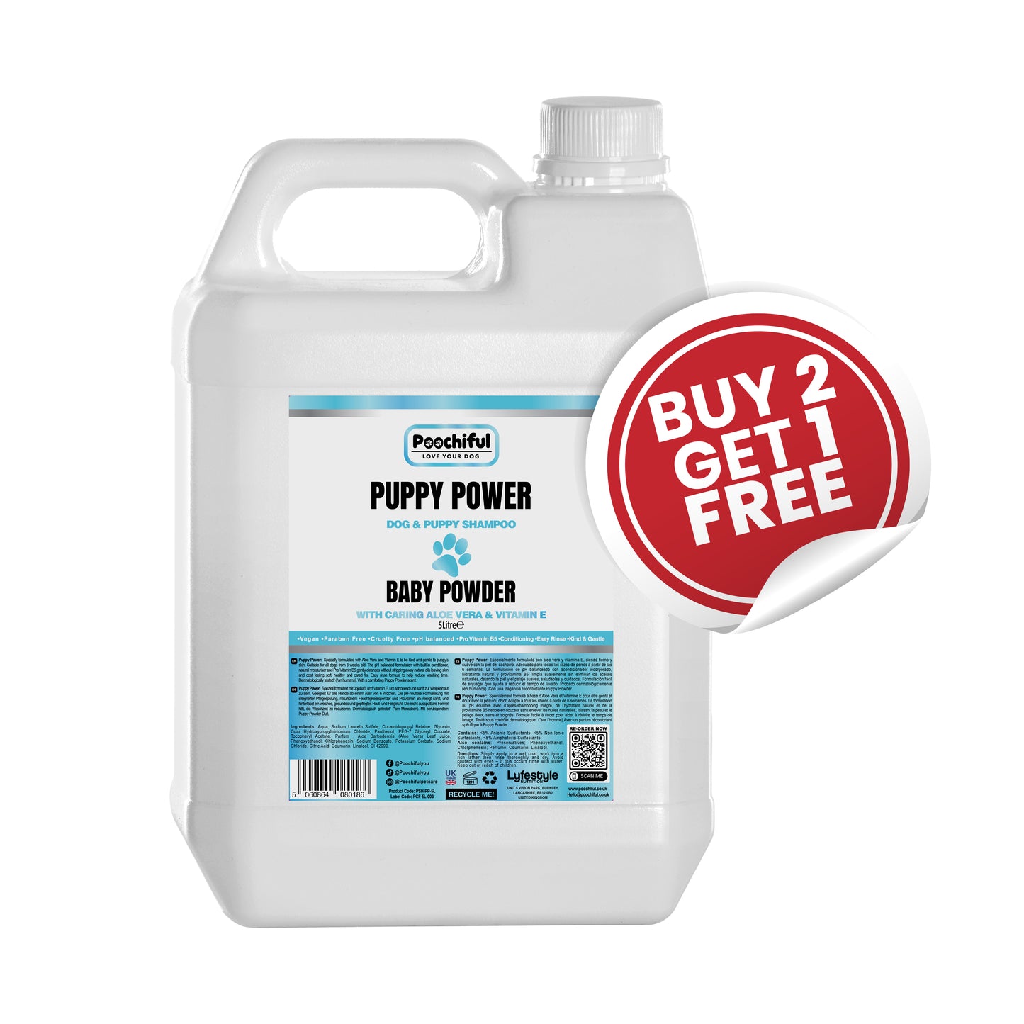Puppy Power Dog Shampoo - 5L