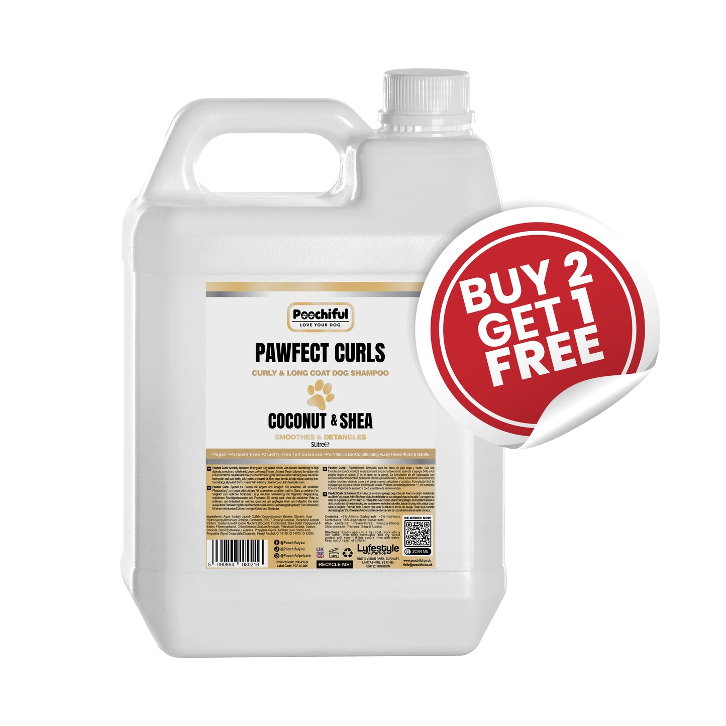 Pawfect Curls - Dog Shampoo - 5L