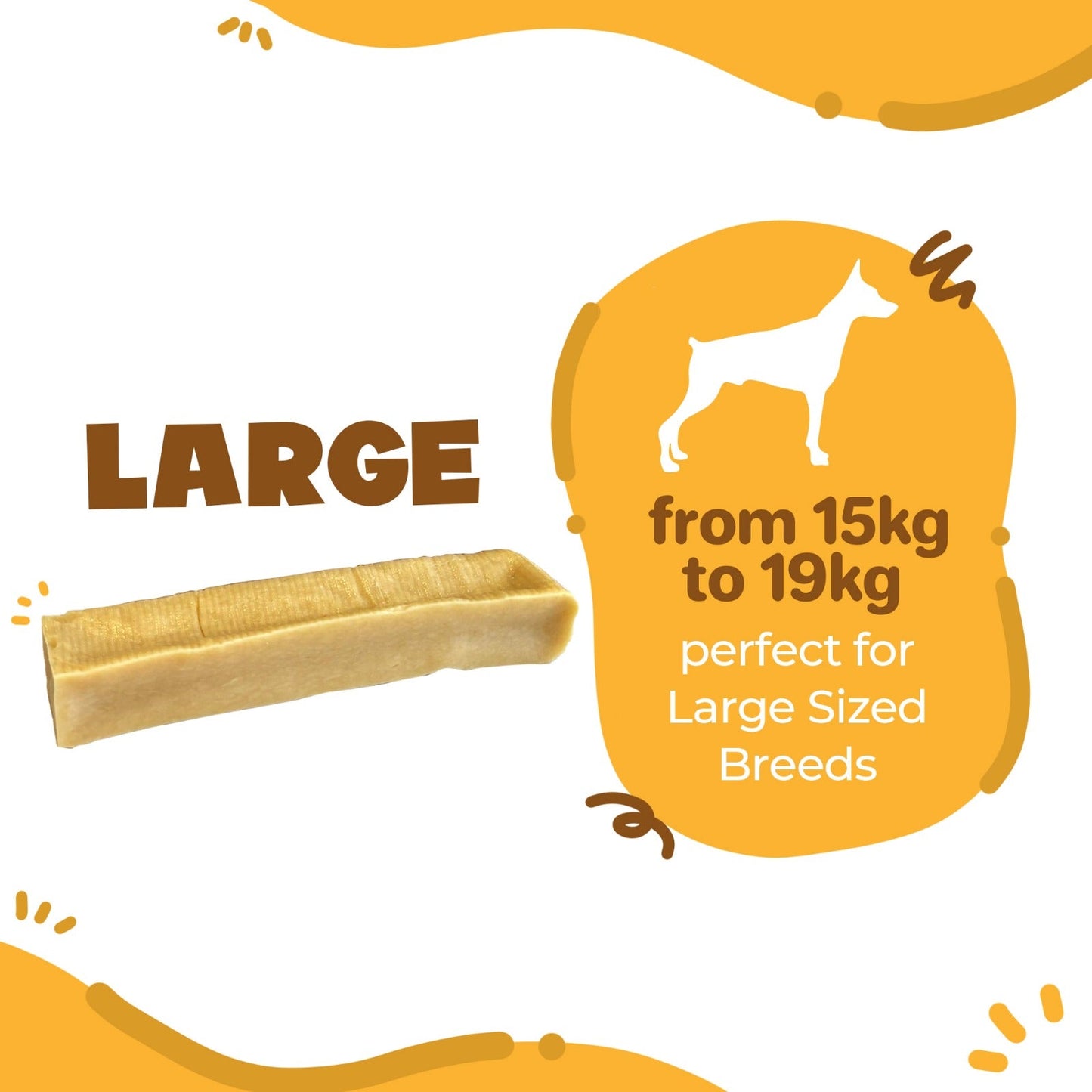 Wallace & Gromit - Large Long-Lasting Single Cheese Bones (90 - 110g) (e)
