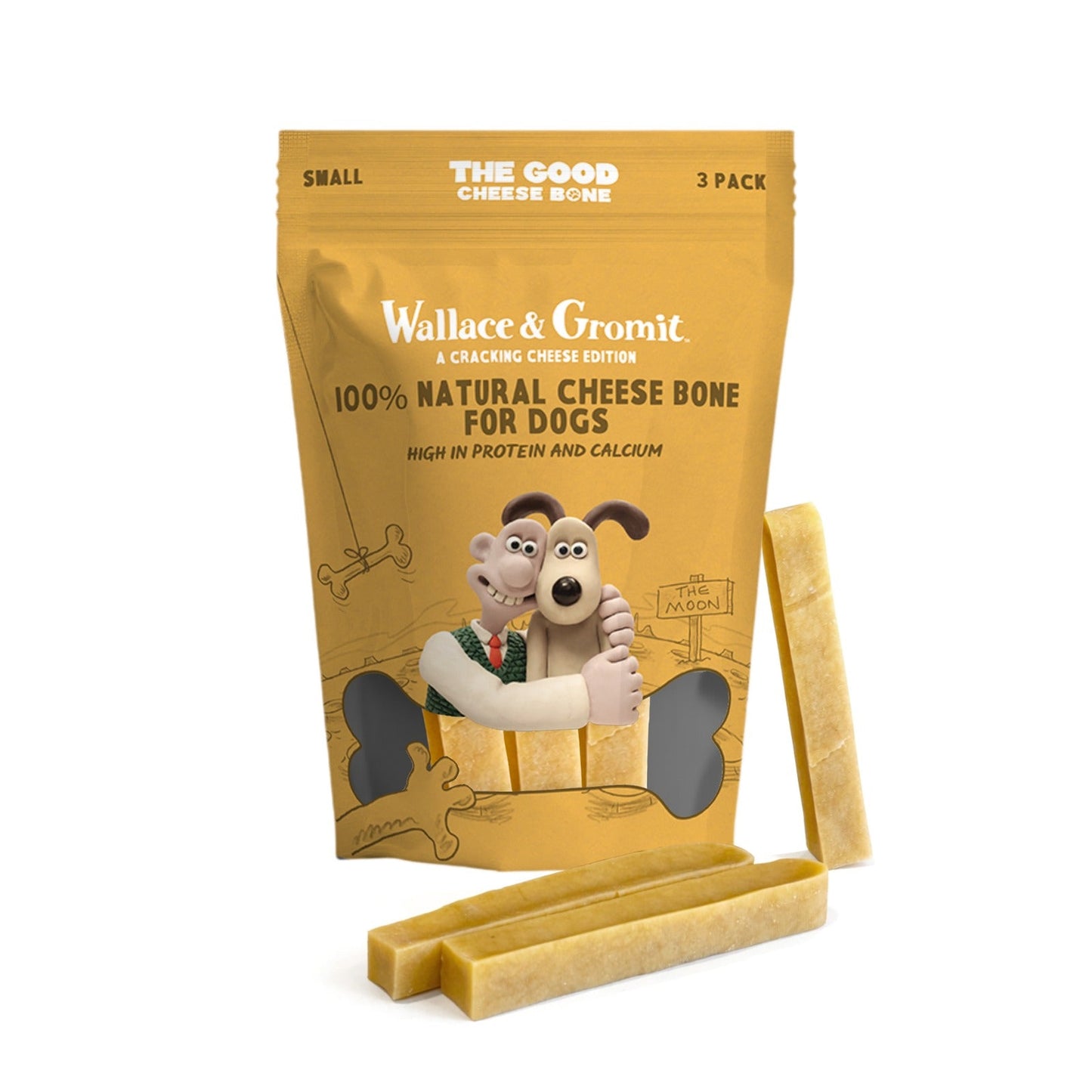 Wallace & Gromit - Small Long-Lasting Multipack Cheese Bones