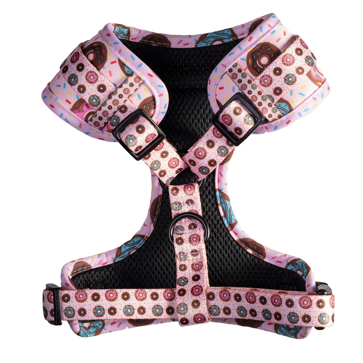 Delicious Donut adjustable dog harness, underside