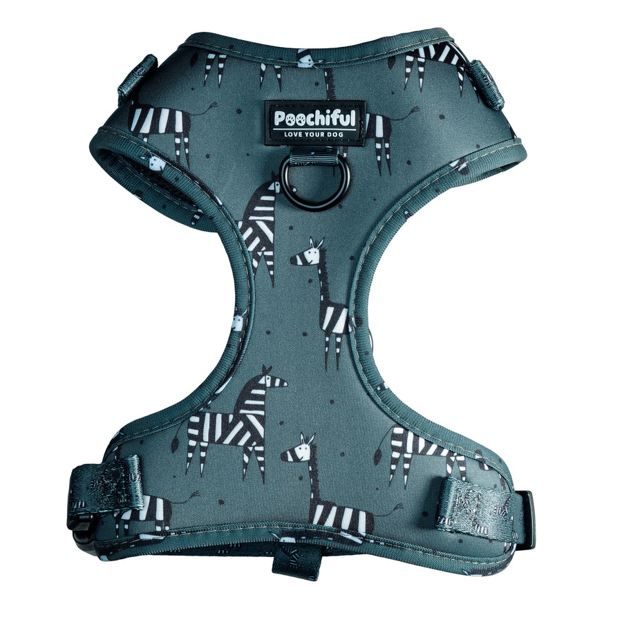 Adjustable Harness Bundle - Zee Zee Zebra Green Edition