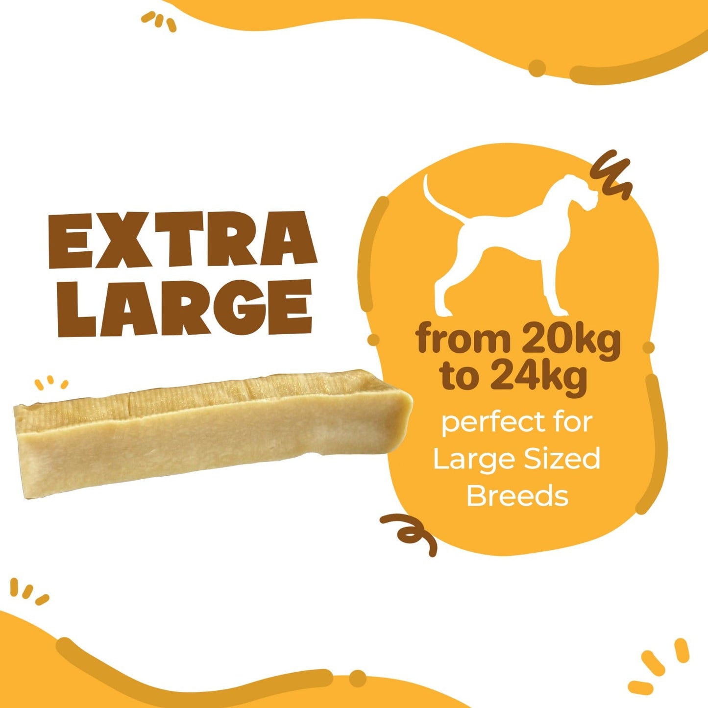 Wallace & Gromit - Extra Large Long-Lasting Single Cheese Bones (130 - 150g) (e)